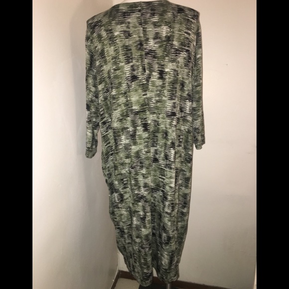 Catherine's Curvy Collection Green Striped Dress - Picture 3 of 6